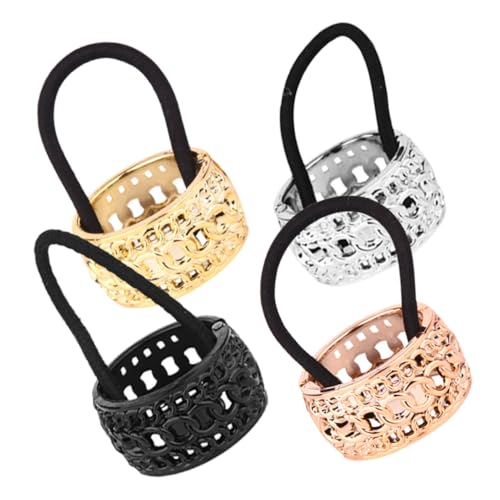 NOLITOY 4 Stück Teiliges Ponytail aus Robustem Kunststoff Rutschfeste Haarmanschetten für Dünnes Haar Modische Haarschmuck Damen Teen Mädchen Vielseitig und Leicht für Stylische von NOLITOY