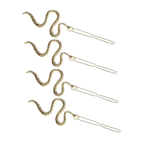 NOLITOY 4 Stück Teiliges S form Haarklammern aus Langlebiger Legierung Rutschfeste Vielseitige Schlangen haarspangen für Festen Halt bei Alltag und Besonderen Anlässen Modische von NOLITOY