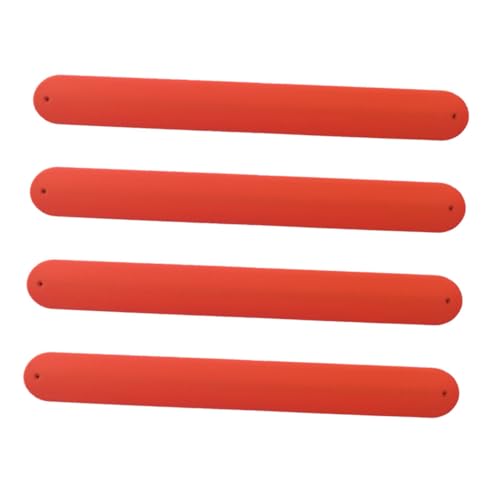 NOLITOY 4 Stück Teiliges Silikon Slap Armbänder Bunte DIY Snap Armbänder Silikonband Elastisch Flexible Partygeschenke von NOLITOY