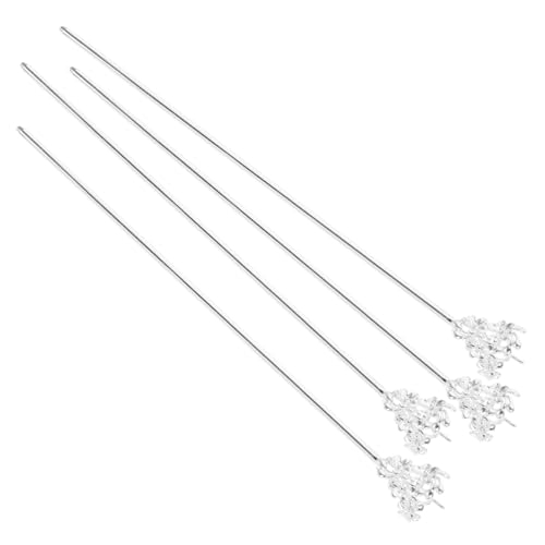 NOLITOY 4 Stück Vintage Chinesische Haarnadeln aus Legierung Filigrane Blumen Haarstäbchen für Damen Eleganter Haarschmuck für Alltag Hochzeit Party und Cosplay Handgefertigte Chinesische von NOLITOY