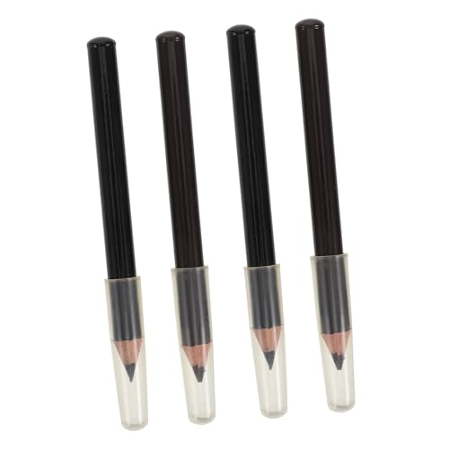 NOLITOY 4 Stück Wasserfester Holz augenbrauenstift Set Präzise Formgebung Langanhaltend Natürliche Farbgebung in Schwarz und Braun für Anfänger und Tägliches Augenbrauen make up NOLITOY 4 Stück Wasserfester Holz augenbrauenstift Set Präzise Formgebung Langanhaltend Natürliche Farbgebung in Schwarz und Braun für Anfänger und Tägliches Augenbrauen make up von NOLITOY