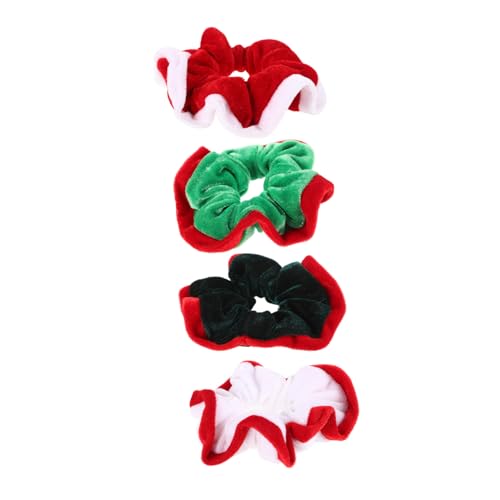 NOLITOY 4stücke Teiliges Weihnachts-haarbänder Für Mädchen Elastische Haargummis Und Accessoire Für Festliche Outfits Langlebig Und Dehnbar Passend Für Erwachsene von NOLITOY