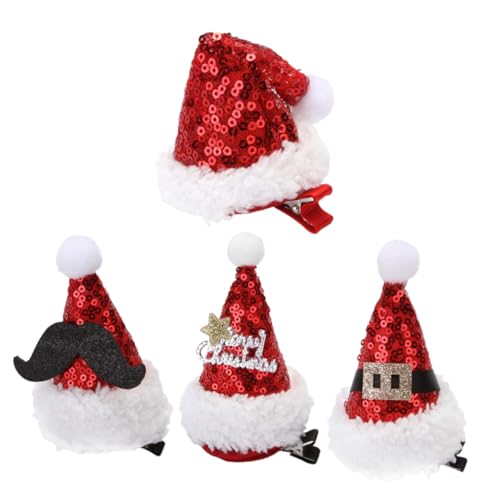 NOLITOY 4stücke Weihnachts Haarschmuck Für Erwachsene Und Mädchen Festliche Haarspangen Und Clips Cosplay-requisiten Für Weihnachtsfeiern Accessoires Für Feiertage Und Partys von NOLITOY