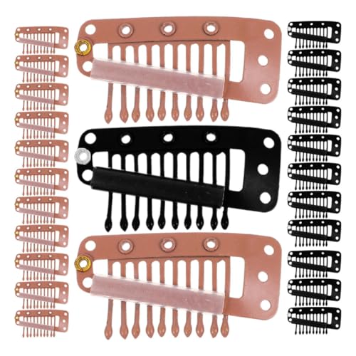 NOLITOY 40 Stück Teiliges Haarklammer Damen Windfestes Haarverlängerungsclip mit Mehreren Zähnen Sicherer Perücken Haarfixierer Sanft zur Kopfhaut für DIY Haarteile und Kopfbedeckungen NOLITOY 40 Stück Teiliges Haarklammer Damen Windfestes Haarverlängerungsclip mit Mehreren Zähnen Sicherer Perücken Haarfixierer Sanft zur Kopfhaut für DIY Haarteile und Kopfbedeckungen von NOLITOY