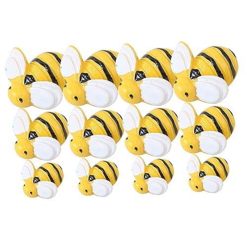 NOLITOY 40Stücke Harz Bienen Dekorationen DIY Kranzzubehör für Bienen Girlanden Kreative Bastelprojekte Kinderzimmer Deko von NOLITOY