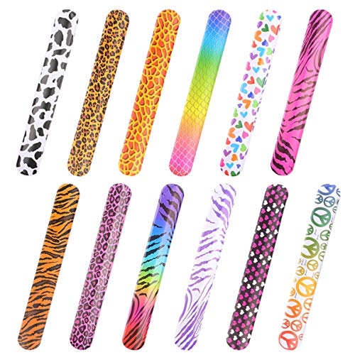 NOLITOY 45stücke Slap-armbänder Zum Schlagen Bunte Party-armbänder Für Handgelenk Lustige Tier-design Als Party-gastgeschenke Für Junge Mädchen Zufälliges Muster von NOLITOY
