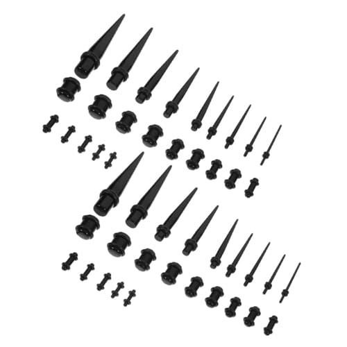 NOLITOY 46 Stück Teiliges Ohrpiercing Set mit Spitzen Ohr Tapern Unisex Körperpiercing Schmuck Einfach zu Reinigen Vielseitig für Männer und Frauen Auffälliges Design für Partys und von NOLITOY