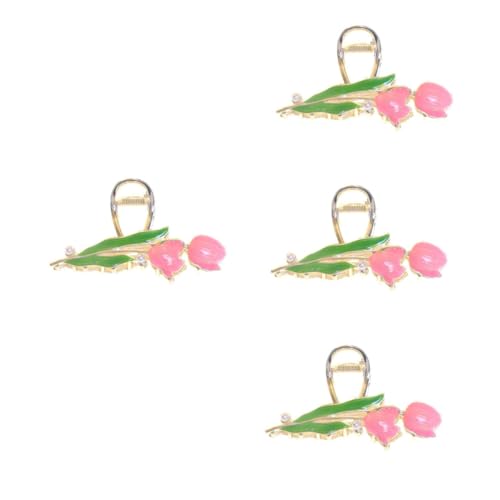 NOLITOY 4stücke Metal Haarclips Mit Perlen Tulpen-haargriff-clip Haarnadel Für Frauen Dekorative Accessoires Für Jeden Anlass Für Hochzeiten Und Partys von NOLITOY
