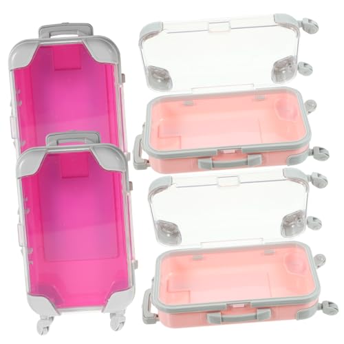 NOLITOY 4stücke Mini-koffer Für Damen Make-up Box Reise Kosmetikkoffer Mit Tragetasche Für Kosmetika Und Hautpflegeprodukte Schmuckbox Organizer Lagerbox Für Beauty Utensilien von NOLITOY