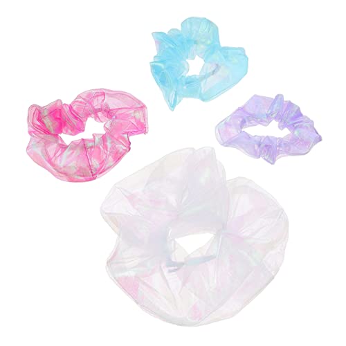 NOLITOY 4stücke Pferdeschwanzhalter Für Frauen Aus Organza Elastische Haargummis Schickes Design Für Party Und Alltag Langlebige Haaraccessoires von NOLITOY