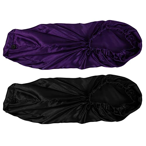 NOLITOY 4stücke Satin Schlafhaube Für Frauen Verstellbare Nachtmütze Zur Haarschutzpflege Für Verschiedene Haarstile Langlebig Und Atmungsaktiv Für Zuhause Und Unterwegs von NOLITOY