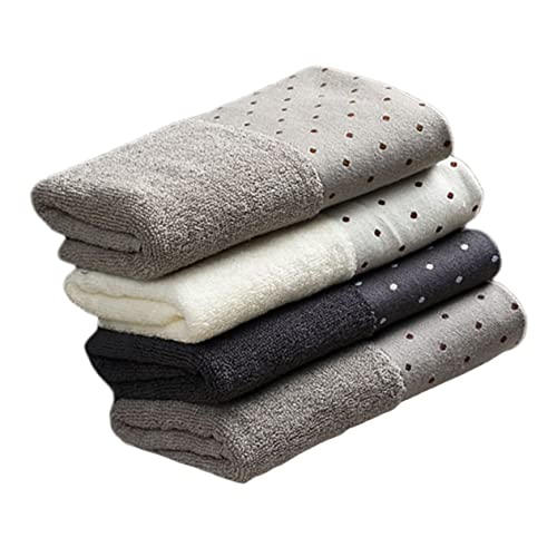 NOLITOY 4stücke Teiliges Handtuch Aus Reiner Baumwolle Hautfreundliches Gesichtstuch Und Waschlappen Für Badezimmer Und Küche Hochwertiges Badezimmerzubehör Absorbierend Und von NOLITOY