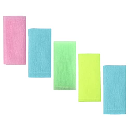 NOLITOY Badestreifen-handtuch-set 5-teilig Rückenschrubbtücher Duschtuch Zum Peeling von NOLITOY