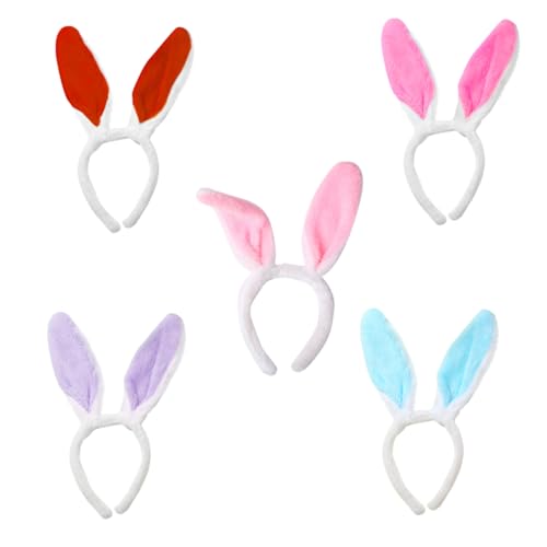 NOLITOY 5stücke Teiliges Bunny Ohr Haarreif Plüsch Kopfschmuck Für Kostümpartys Fotografie Und Geburtstagsfeiern Farben Zufällig Komfortabel Und Leicht von NOLITOY