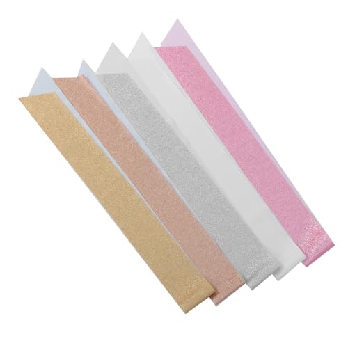 NOLITOY 5 Stück Diy Eigene Sash für Geburtstagsfeiern Hochzeiten Abschlussfeiern und Beauty Wettbewerbe Vielseitig Einsetzbar Roségold Silber Hellgold und Weiß von NOLITOY