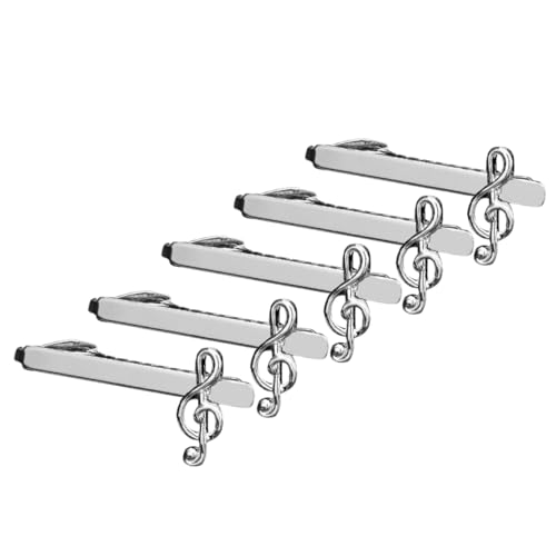 NOLITOY 5stücke Flache Business-krawattenklammern Für Herren Krawattenklammer Neuartigem Design Metall-krawattenklammer Für Formelle Anlässe Stark Haltend Einfach Anzubringen von NOLITOY