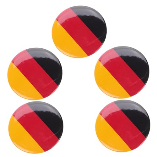 NOLITOY 5 Stück Nationalflagge Broschen aus Zinklegierung Dekorative Anstecknadeln für Kleidung Vielseitig für Party Hochzeit Alltag Eleganter Schmuck für Männer und Frauen von NOLITOY