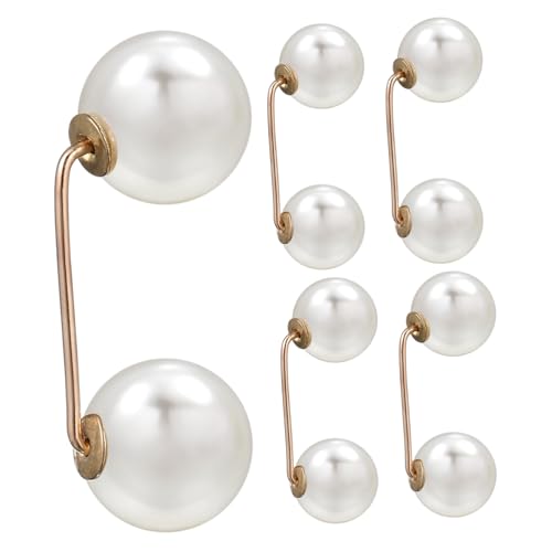 NOLITOY 5 Stück Teiliges Damen Perlenbroschen Sicherheitsnadeln Kreative und Praktische Anstecknadeln für Kleidung Hüte Taschen Vielseitige Dekoration und Geschenkidee von NOLITOY