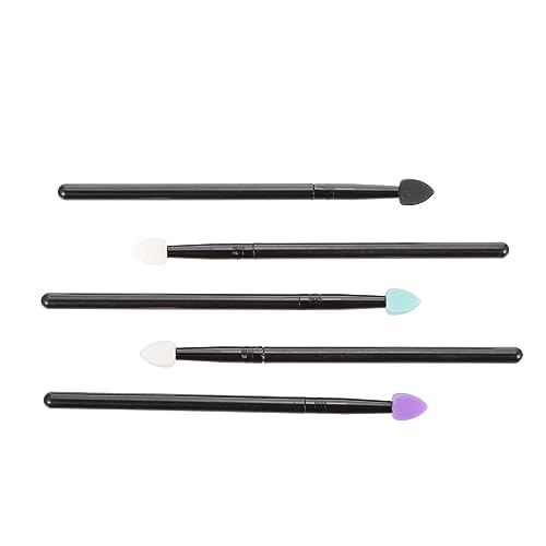 NOLITOY 5 Stück Teiliges Silikon lidschattenpinsel Waschbar für Schimmernden Puder Cremigen Glitzer lidschatten und Vielseitiges Augen make up Geeignet für Hauttypen Profi Heimgebrauch von NOLITOY