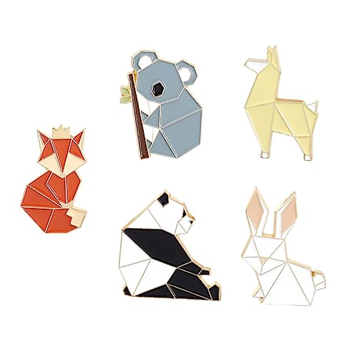 NOLITOY 5 Stück Teiliges Tiermuster Broschenset Niedliche Tierbroschen für Kleidung Hüte Accessoires für Partys Besondere Anlässe von NOLITOY