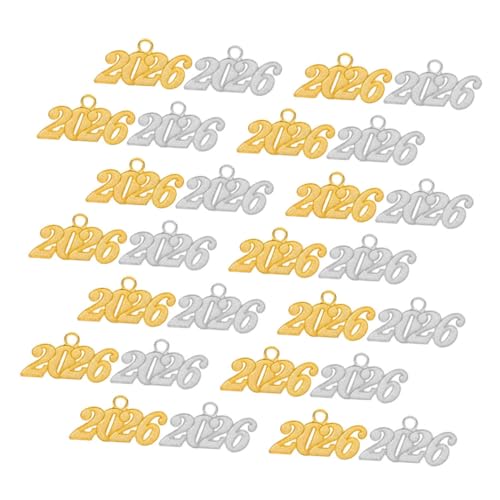 NOLITOY 50 Stück Abschlussjahr Anhänger mit Quaste Langlebige DIY Schmuckzubehör für Halsketten Armbänder Ohrringe Graduation Cap Charms für Unvergessliche Abschlussfeier von NOLITOY