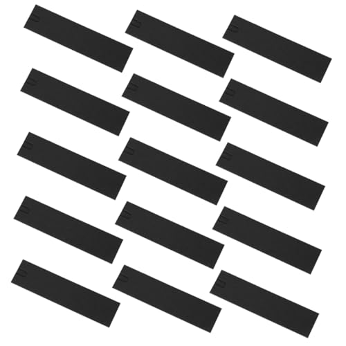 NOLITOY 50 Stück Schwarze Papier Pen Pouches mit Sichtfenster Stabile Kartonhüllen zur Aufbewahrung und Verpackung Vielseitig für Füllfederhalter Stifte Schmuck und Kosmetik-Tools von NOLITOY