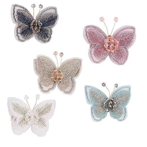 NOLITOY Schmetterlings-haarnadel-set Haarspangen Seitliche Haarspangen Dekorativer Kopfschmuck Bobby Pin Für Mädchen von NOLITOY