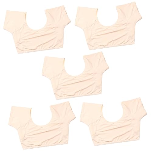 NOLITOY 5St Schweißpads unter den Achseln würfelunterlage leds leuchtmittel anti sveat Dessous für Damen elegant damen unterwäsche Unterarm-Schweißpads Weste Achsel-Schweiß-Pad Milchseide von NOLITOY