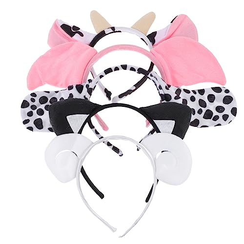 NOLITOY 5stücke Plüsch Haarband Mit Tierohr-design Cartoon-junge Mädchen-stirnband Aus Hochwertigem Material Haarreifen Für Party-cosplay-dekoration Haarschmuck Für Junge Mädchen Und Erwac von NOLITOY