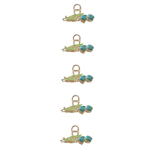 NOLITOY 5st Clip Haarspange Haarschmuck Sommer Haarspangen Haarschmuck Für Frauen Dünnes Haar Kiefer Haarspangen Haarschmuck Mit Blumen Tulpe Haarschmuck Haarnadel Legierung Sky-blue von NOLITOY