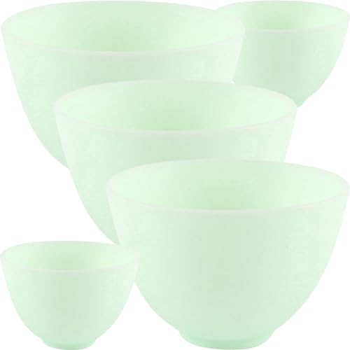 NOLITOY 5stücke Teiliges Silikon-mischschalen Gesichtsmaske Beauty-werkzeuge Für Heim Und Salon Wiederverwendbar Und Leicht Für Hautpflege Und Kosmetische Anwendungen von NOLITOY