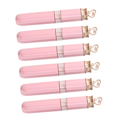 NOLITOY 6 Stück Lippenbalsam Tuben mit Deckel Leere Lippenpflegestift Nachfüllbehälter Langlebige Auslaufsichere Lipgloss Aufbewahrungsröhrchen für Frauen Kompakt und Reisefreundlich von NOLITOY