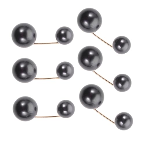 NOLITOY 6 Stück Teiliges Faux perlen Broschen Sicherheitsnadeln Langlebige Legierung Modische Kleid Strickjacken clips Vielseitig für Party Hochzeit Weihnachten Praktisches von NOLITOY