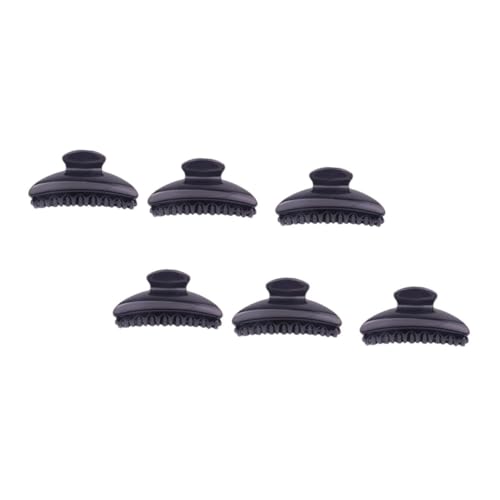 NOLITOY 6 Stück Teiliges Haarklammer Schwarz Dekorative Haarklammern mit Krallenverschluss Rutschfeste Haarhalter für Damen Vielseitiger Haarschmuck für Alltag Party und Pferdeschwanz von NOLITOY