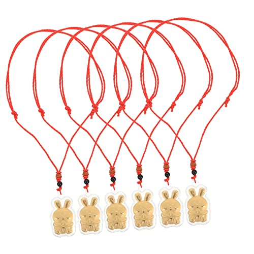 NOLITOY 6stücke Hase Schlüsselanhänger Jahr Schlüsselanhänger Anhänger Rucksack Tasche Hängen Dekoration Ornament Für Damen Geburtstag Hochzeit Geschenk von NOLITOY