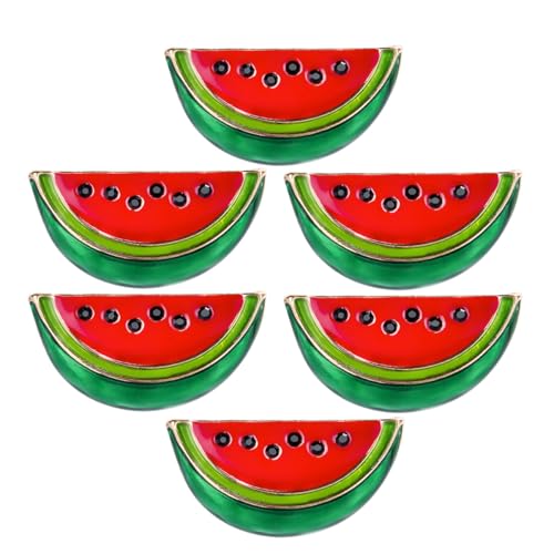 NOLITOY 6 Stück Teiliges Modische Wassermelonen broschen mit Shawl Clips Kreative Anstecknadeln zur Stabilen Befestigung von Schals und Cardigans Liebevoll Verarbeitet für Damen und von NOLITOY