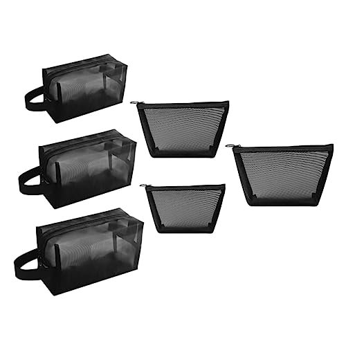 NOLITOY 6 Stück Teiliges Multifunktionales Waschbeutel Großer Kosmetiktasche mit Hoher Kapazität für Toilettenartikel Make Up Praktischer Reiseorganizer für Damen und Herren von NOLITOY