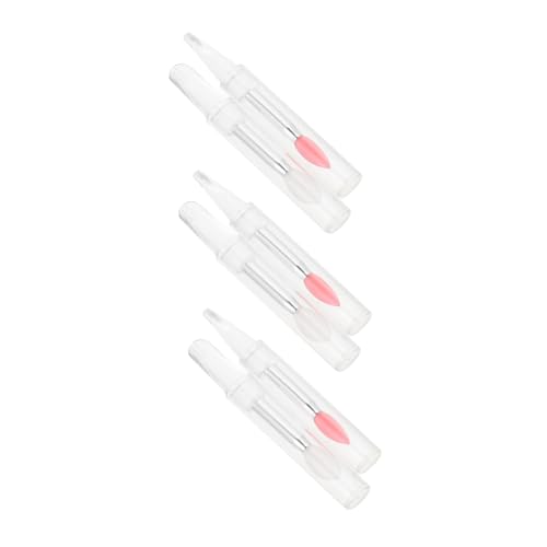 NOLITOY 6 Stück Teiliges Silikon Lippenpinsel mit Weichen Köpfen Praktische Schminkpinsel für Lippenstift und Lidschatten Halbtransparente Hautfreundliche Bürsten Handlich und Einfach zu von NOLITOY