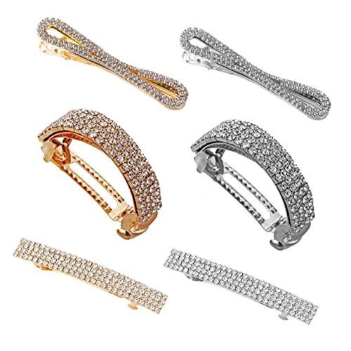 NOLITOY 6stücke Teiliges Wasserdiamant Haarklammern Für Mädchen Glänzende Haarspangen Für Hochzeiten Und Partys Haar-accessoire Für Haarfarben Und von NOLITOY