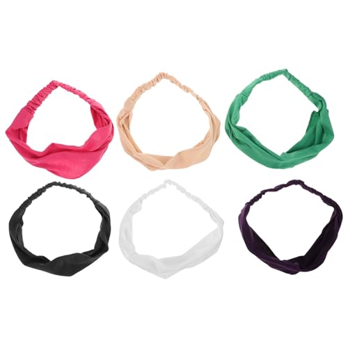 NOLITOY 6stücke Haarschal Stirnband Elastische Kopf Schal Kopftuch Für Frauen Mädchen Für Alltag Party Reisen Schminken Waschen von NOLITOY