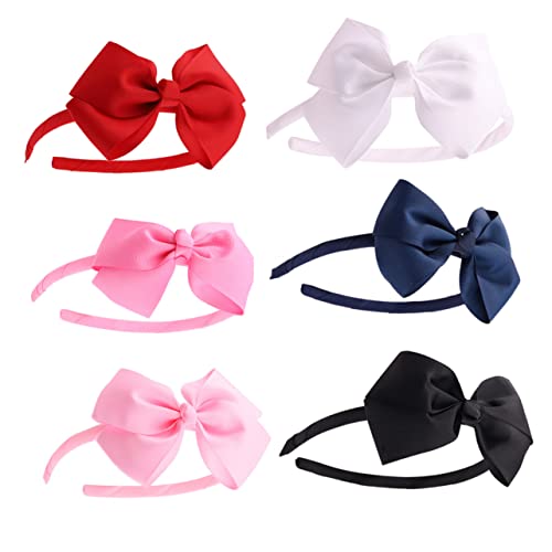 NOLITOY 6er-pack Haarbänder Mit Schleife Für Mädchen Haar-accessoires Für Baby-mädchen Modisches Haar-set von NOLITOY