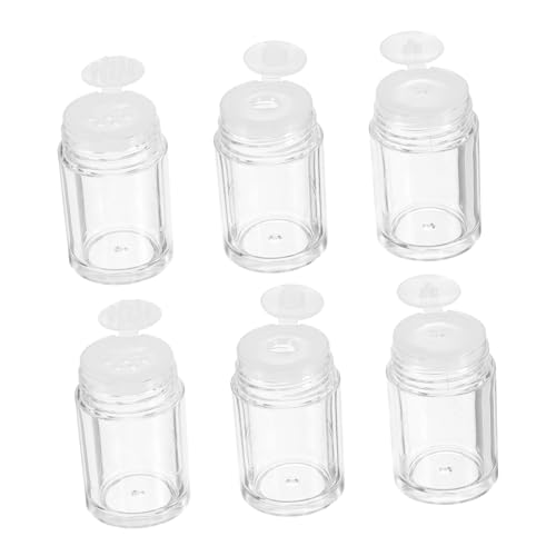 NOLITOY 6stücke Puderflaschen Offene -top Für Kosmetik Reisebedarf Mit Sieb Und Deckel Für Loses Puder Lidschatten Make-up- von NOLITOY