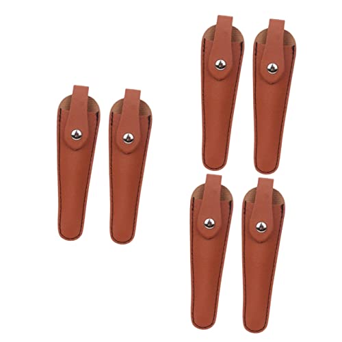 NOLITOY 6stücke Teiliges Friseur Scherentasche Aus Pu-leder Schützende Halterung Für Haarschneider Friseurwerkzeug Organizer Für Salon Und Zuhause von NOLITOY