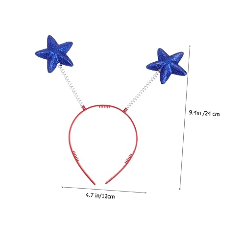 NOLITOY 6stücke Teiliges -haarbänder Mit Blauen Schaumstoff-sternen Lustige -haaraccessoires Für Partys Und Leicht Und Für Erwachsene von NOLITOY
