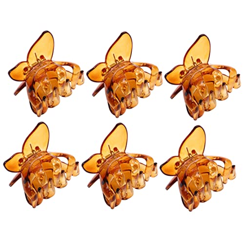 NOLITOY 6stücke Transparente Haarklammern Mit Starkem Haarspange Haarklammer Für Frauen Haarschmuck Karamellfarbe Haarklammer NOLITOY 6stücke Transparente Haarklammern Mit Starkem Haarspange Haarklammer Für Frauen Haarschmuck Karamellfarbe Haarklammer von NOLITOY