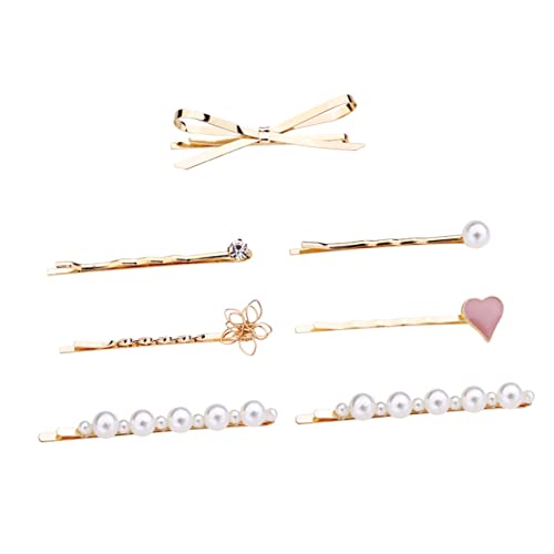 NOLITOY 7st Haarspange Aus Metall Haarschmuck Aus Strass Schleife Haarspangen Damen Haarspange Haare Für Frauen Haarschmuck Für Damen Hochzeit Haarspange Diamant-haarspangen Schmuck Bobby von NOLITOY