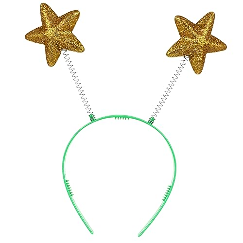 NOLITOY 8st Pentagramm-stirnband 8 Neuartiges Stirnband Star Head Boppers Masse Sechseckiges Stern-kopfband Weihnachts-haarschmuck Sternkrone Kunststoff Weihnachten Pailletten Fräulein von NOLITOY