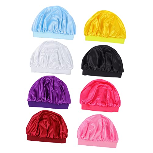 NOLITOY Glatte Tactility Kinder-haarhaube Zum Schlafen Breites Elastisches Band Nachtschlafmütze Für Kinder von NOLITOY