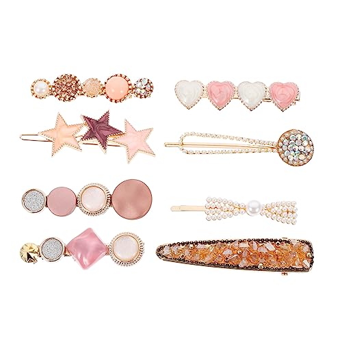 NOLITOY 8stücke Haarspangen Mit Imitationsperlen Frauen Haarclips Haarschmuck Kopfbedeckung Accessoires Für Partys Geburtstage Hochzeit Festival von NOLITOY
