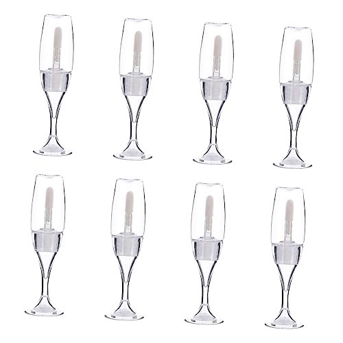 NOLITOY 8stücke Mini Lip Gloss Flaschen Leere Lip Gloss Rohre Probe Lippenstift-tube Lipgloss-fläschchen Leere Lipgloss-tube von NOLITOY